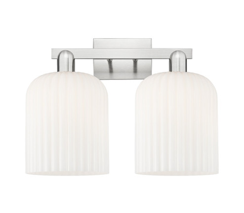 Arcadia Two Light Bath Vanity in Brushed Satin Nickel (405|716-2W-SN-G559-8GWH)
