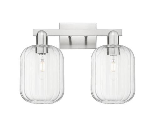 Arcadia Two Light Bath Vanity in Brushed Satin Nickel (405|716-2W-SN-G460-7CL)