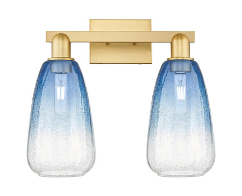 Arcadia Two Light Bath Vanity in Satin Gold (405|716-2W-SG-G480-6SB)