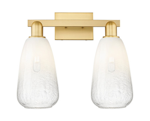Arcadia Two Light Bath Vanity in Satin Gold (405|716-2W-SG-G480-6OP)