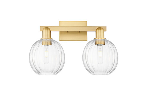 Arcadia Two Light Bath Vanity in Satin Gold (405|716-2W-SG-G458-7CL)