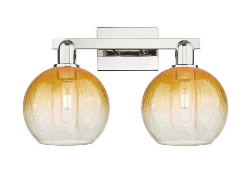 Arcadia Two Light Bath Vanity in Polished Nickel (405|716-2W-PN-G483-8AM)