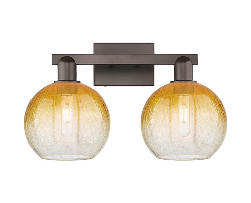 Arcadia Two Light Bath Vanity in Oil Rubbed Bronze (405|716-2W-OB-G483-8AM)