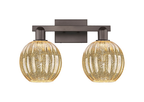 Arcadia Two Light Bath Vanity in Oil Rubbed Bronze (405|716-2W-OB-G458-7ME)