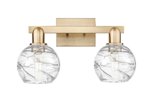 Arcadia Two Light Bath Vanity in Champagne Bronze (405|716-2W-CB-G1213-6CL)