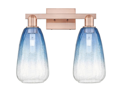 Arcadia Two Light Bath Vanity in Antique Copper (405|716-2W-AC-G480-6SB)