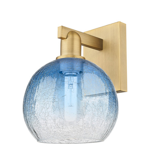 Arcadia One Light Wall Sconce in Brushed Brass (405|716-1W-BB-G483-8SB)