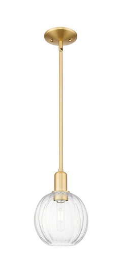 Arcadia One Light Mini Pendant in Satin Gold (405|716-1S-SG-G458-7CL)