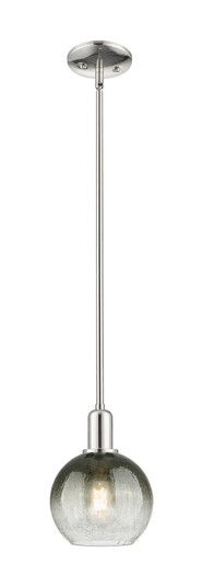 Arcadia One Light Mini Pendant in Polished Nickel (405|716-1S-PN-G483-8SL)