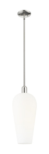 Arcadia One Light Pendant in Polished Nickel (405|716-1S-PN-G456-8WH)
