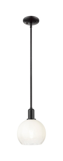 Arcadia One Light Pendant in Matte Black (405|716-1S-BK-G483-8OP)