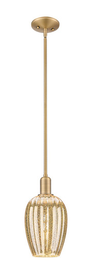 Arcadia One Light Pendant in Brushed Brass (405|716-1S-BB-G457-6ME)