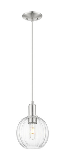 Arcadia One Light Pendant in Brushed Satin Nickel (405|716-1P-SN-G458-7CL)