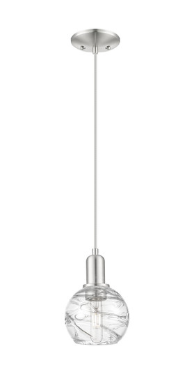 Arcadia One Light Mini Pendant in Brushed Satin Nickel (405|716-1P-SN-G1213-6CL)
