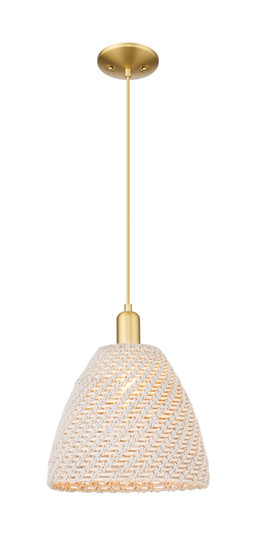 Arcadia One Light Pendant in Satin Gold (405|716-1P-SG-NBD-12-NAT)