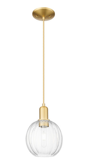 Arcadia One Light Mini Pendant in Satin Gold (405|716-1P-SG-G458-7CL)