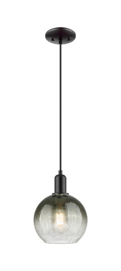 Arcadia One Light Mini Pendant in Matte Black (405|716-1P-BK-G483-8SL)
