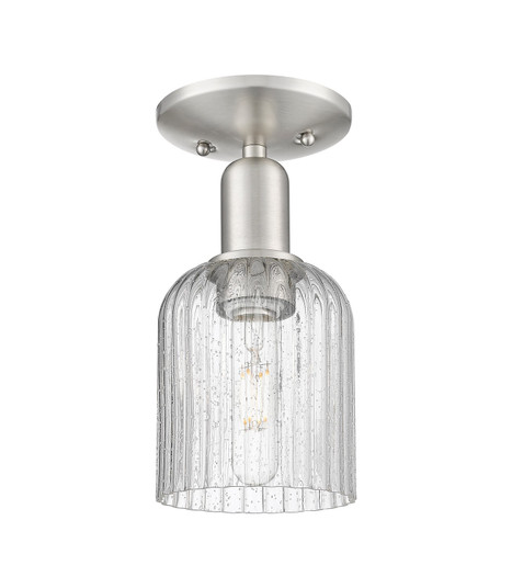 Arcadia One Light Semi-Flush Mount in Brushed Satin Nickel (405|716-1C-SN-G559-5SDY)