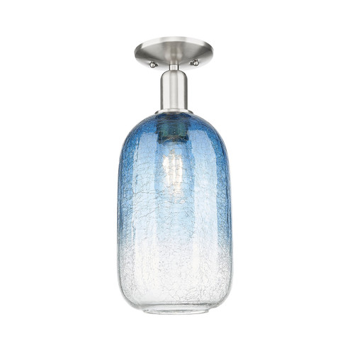 Arcadia One Light Semi-Flush Mount in Brushed Satin Nickel (405|716-1C-SN-G482-7SB)