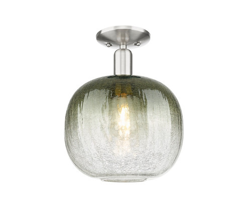 Arcadia One Light Semi-Flush Mount in Brushed Satin Nickel (405|716-1C-SN-G481-10SL)