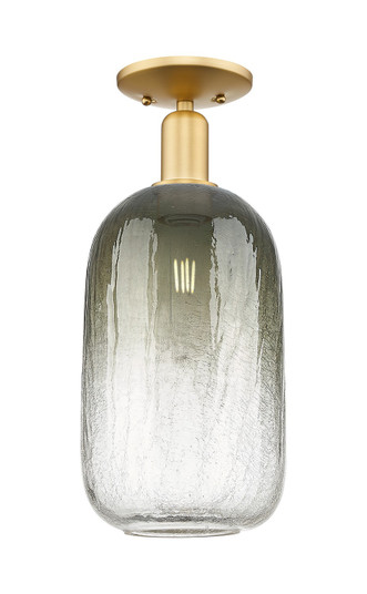 Arcadia One Light Semi-Flush Mount in Satin Gold (405|716-1C-SG-G482-7SL)