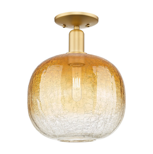 Arcadia One Light Semi-Flush Mount in Satin Gold (405|716-1C-SG-G481-10AM)