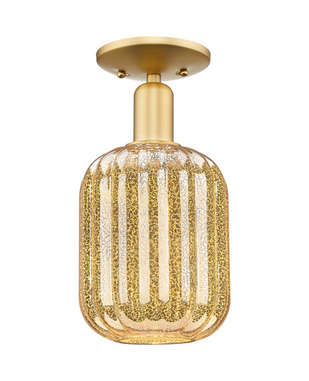 Arcadia One Light Semi-Flush Mount in Satin Gold (405|716-1C-SG-G460-7ME)