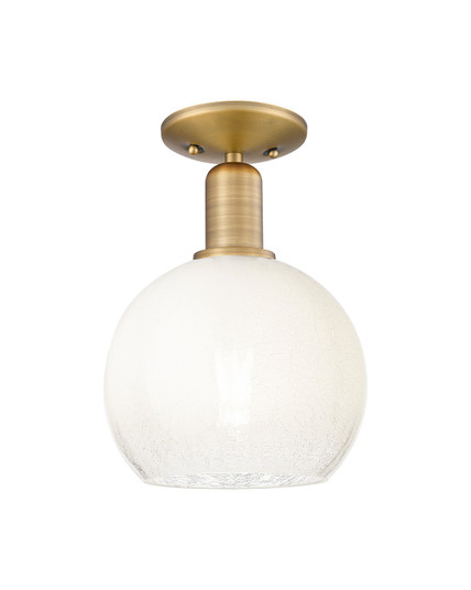 Arcadia One Light Semi-Flush Mount in Brushed Brass (405|716-1C-BB-G483-8OP) Arcadia One Light Semi-Flush Mount in Brushed Brass (405|716-1C-BB-G483-8OP)