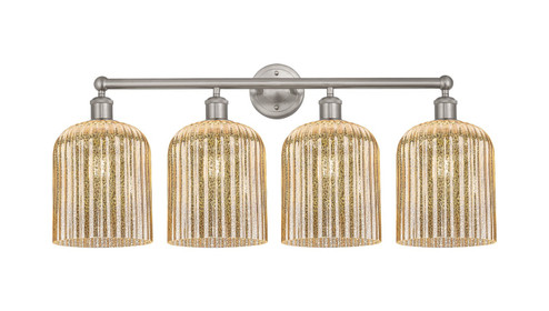 Edison Four Light Bath Vanity in Brushed Satin Nickel (405|616-4W-SN-G559-8ME)