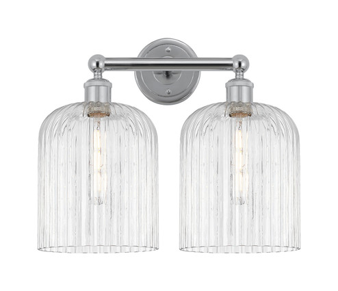 Edison Two Light Bath Vanity in Polished Chrome (405|616-2W-PC-G559-8CL)