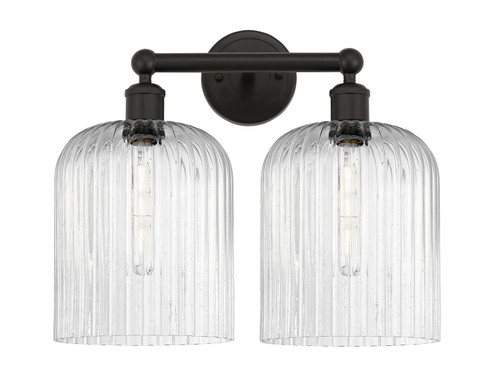 Edison Two Light Bath Vanity in Oil Rubbed Bronze (405|616-2W-OB-G559-8SDY)