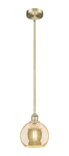 Edison One Light Mini Pendant in Antique Brass (405|616-1S-AB-G128-8)
