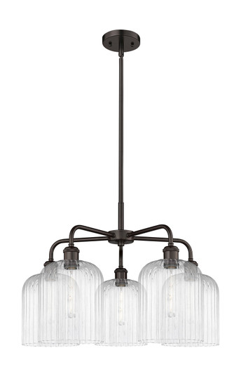 Ballston Five Light Chandelier in Oil Rubbed Bronze (405|516-5CR-OB-G559-8CL)
