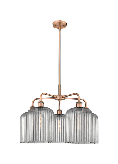 Ballston Five Light Chandelier in Antique Copper (405|516-5CR-AC-G559-8SM)