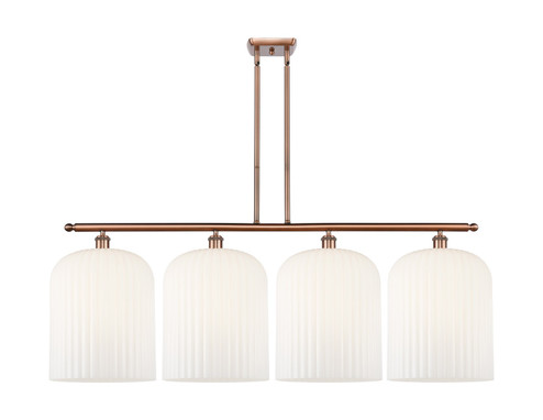 Ballston Four Light Island Pendant in Antique Copper (405|516-4I-AC-G559-12GWH)