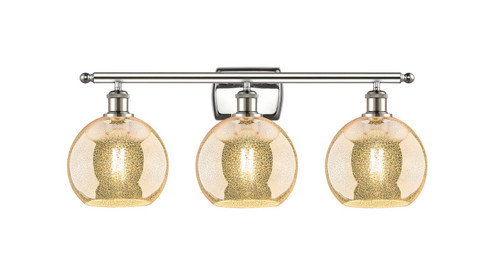 Ballston Three Light Bath Vanity in Polished Nickel (405|516-3W-PN-G128-8)