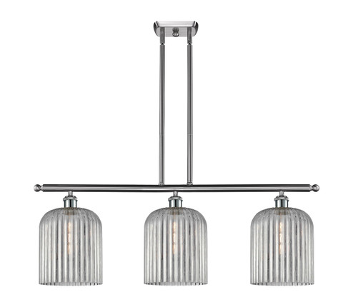 Ballston Three Light Island Pendant in Brushed Satin Nickel (405|516-3I-SN-G559-8SM)
