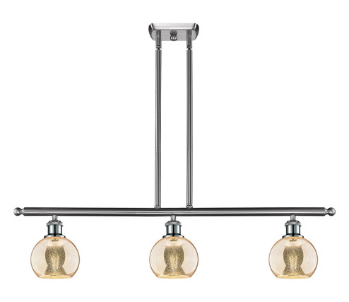 Ballston Three Light Island Pendant in Brushed Satin Nickel (405|516-3I-SN-G128-6)