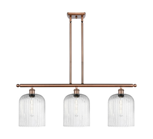 Ballston Three Light Island Pendant in Antique Copper (405|516-3I-AC-G559-8SDY)