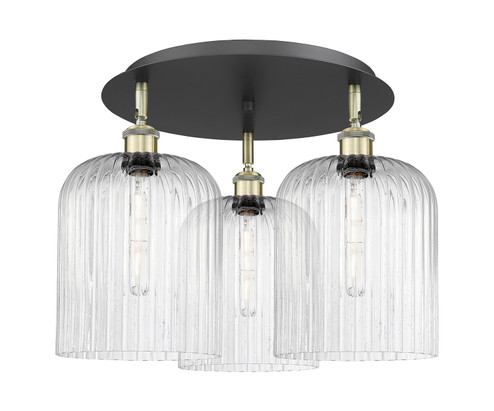 Ballston Three Light Semi-Flush Mount in Black Antique Brass (405|516-3C-BAB-G559-8SDY)