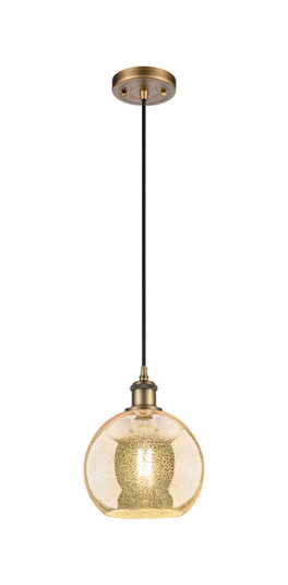 Ballston One Light Mini Pendant in Brushed Brass (405|516-1P-BB-G128-8)