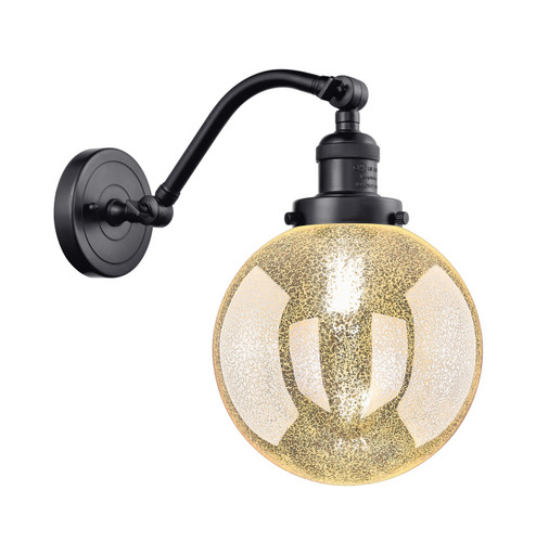 Franklin Restoration One Light Wall Sconce in Matte Black (405|515-1W-BK-G208-8)