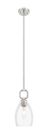 Downtown Urban One Light Mini Pendant in Satin Nickel (405|485-1S-SN-G485-6CL)