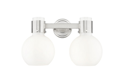 Downtown Urban Two Light Bath Vanity in Brushed Satin Nickel (405|464-2W-SN-G464B-7GW)