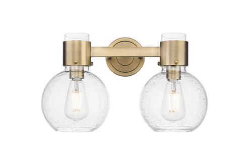 Downtown Urban Two Light Bath Vanity in Brushed Brass (405|464-2W-BB-G464B-7SDY)