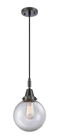Caden One Light Pendant in Matte Black (405|447-1P-BK-G202-8)