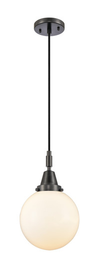 Caden One Light Pendant in Matte Black (405|447-1P-BK-G201-8)