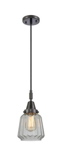 Caden One Light Pendant in Matte Black (405|447-1P-BK-G142)