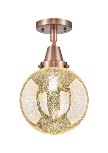 Caden One Light Semi-Flush Mount in Antique Copper (405|447-1C-AC-G208-8)