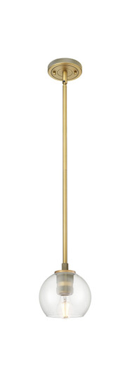 Downtown Urban One Light Pendant in Brushed Brass (405|434-1S-BB-G122-6)